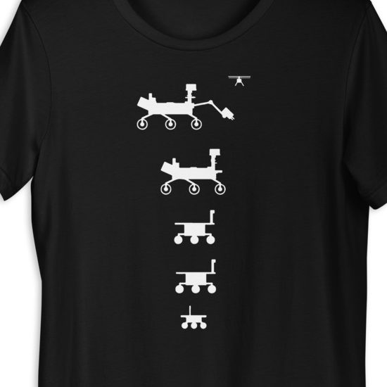 unisex-premium-t-shirt-black-front-60c3b4487d436.jpg 5 Mars Rovers 1