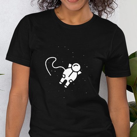 unisex-premium-t-shirt-black-front-60ca3f4f34ee8.jpg I need some space Unisex T-Shirt 1