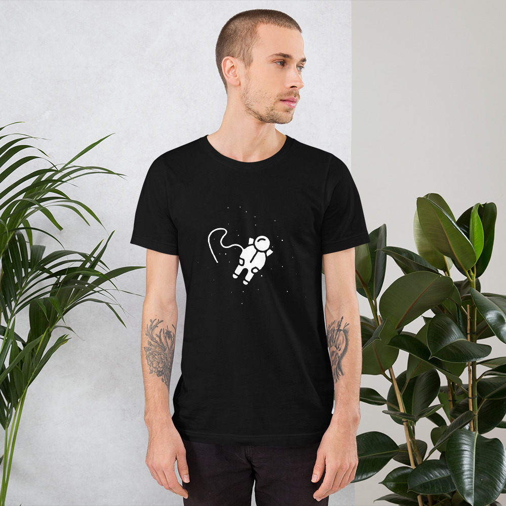 unisex-premium-t-shirt-black-front-60ca3f4f350e3.jpg I need some space Unisex T-Shirt 2