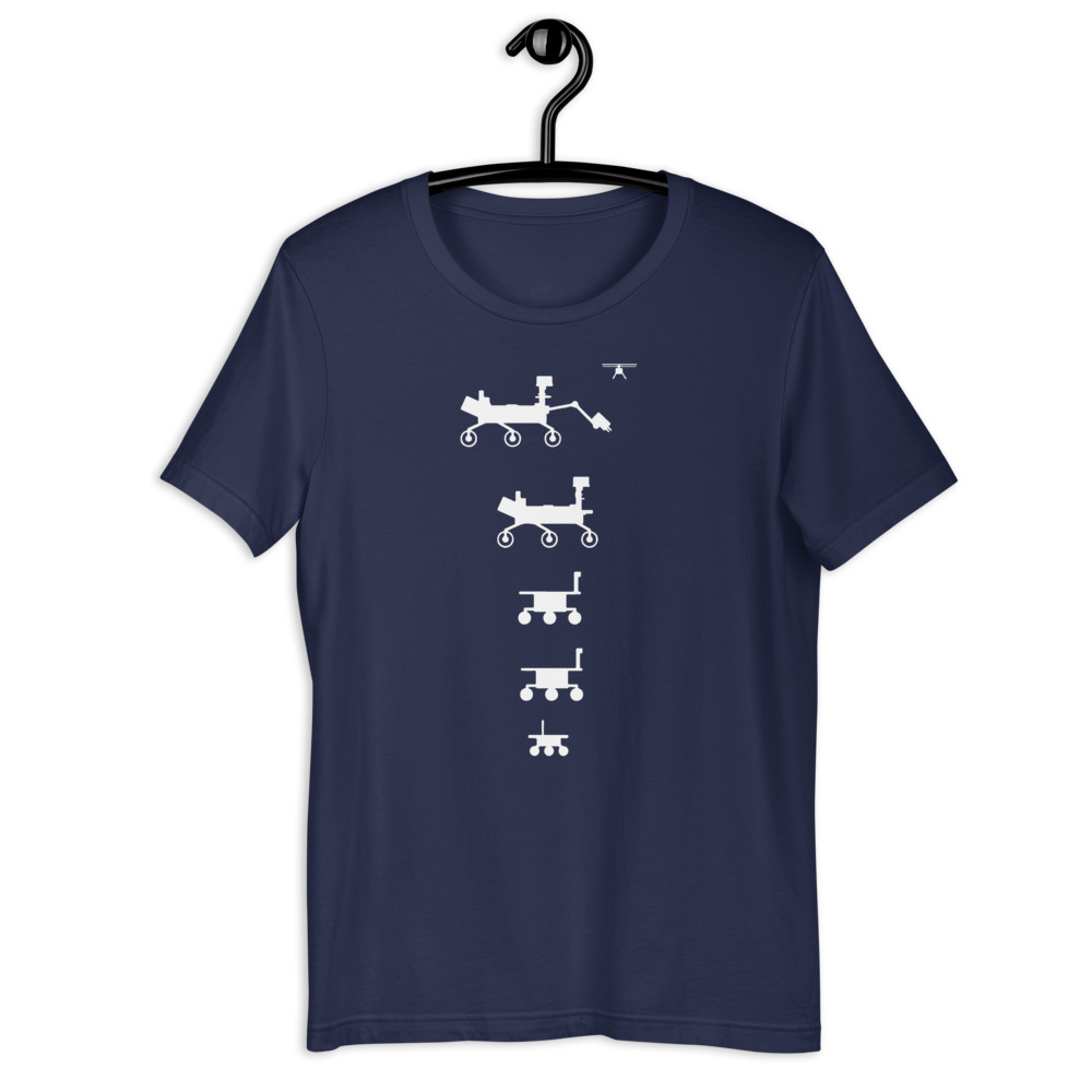 unisex-premium-t-shirt-navy-front-60c3b4487d702.jpg 5 Mars Rovers 2